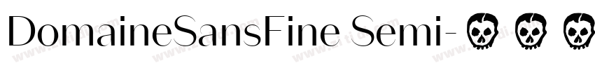DomaineSansFine Semi字体转换 DomaineSansFine Semi字体转换